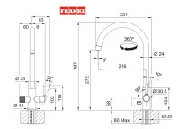 MEDIDAS MONOMANDO LINA J CLEAR WATER FRANKE